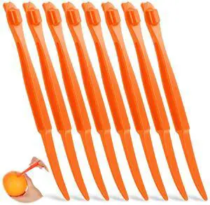 8 Pcs Orange Peeler Tool Citrus Peeler Long Handle Plastic | Easy Hold Plastic Slicer Vegetable Lemon Slicer Fruit Opener Remover Kitchen Gadget Chef Tools 8 Pcs Orange Peeler Tool Citrus Peeler Long Handle Plastic | Easy Hold Plastic Slicer Vegetable Lemon Slicer Fruit Opener Remover Kitchen Gadget Chef Tools