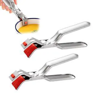 2 Pcs Stainless Steel Hot Plate Gripper Clips,Anti Scald Plate Gripper,Anti Scald Bowl Holder Clip For Microwave,Oven,Air Fryer,Steamer,Ergonomic Non-Slip Design For Secure Grip,Heat Protection 2 Pcs Stainless Steel Hot Plate Gripper Clips,Anti Scald Plate Gripper,Anti Scald Bowl Holder Clip For Microwave,Oven,Air Fryer,Steamer,Ergonomic Non-Slip Design For Secure Grip,Heat Protection