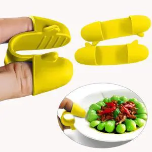 1 Pair Mini Silicone Finger Oven Mitts Heat Cold Dirty Hurt Resistant, Versatile Little Tool such as Pot Holders, Finger Food Tongs, Coffee Filter Separators Clips (Yellow) 1 Pair Mini Silicone Finger Oven Mitts Heat Cold Dirty Hurt Resistant, Versatile Little Tool such as Pot Holders, Finger Food Tongs, Coffee Filter Separators Clips (Yellow)