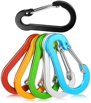 6pcs Aluminum Small Carabiner Clip, 2 Inch Carabiner Keychain Clasp Spring D Ring for Hanging Home KeyRings Hook Paracord Lanyard Keychain Pet Collar Hiking Camping Fishing Accessories (Assorted) 6pcs Aluminum Small Carabiner Clip, 2 Inch Carabiner Keychain Clasp Spring D Ring for Hanging Home KeyRings Hook Paracord Lanyard Keychain Pet Collar Hiking Camping Fishing Accessories (Assorted)