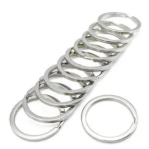 11 Pcs Stainless Steel Keyrings,Heavy Duty Round Split Key Chain Rings,30 mm/1.2 inch Flat Keyring 11 Pcs Stainless Steel Keyrings,Heavy Duty Round Split Key Chain Rings,30 mm/1.2 inch Flat Keyring