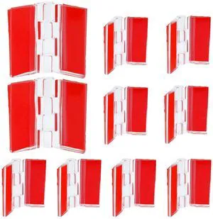 Clear Acrylic Hinges, 30 * 35mm, 12 Pcs | Invisible, Self Adhesive, For Aquarium Lids, Cabinets, Display Stands & DIY Furniture Clear Acrylic Hinges, 30 * 35mm, 12 Pcs | Invisible, Self Adhesive, For Aquarium Lids, Cabinets, Display Stands & DIY Furniture