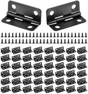 50 Pairs Folding Hinges, Small Hinge Rotatable Hardware Hinges | Mini Metal Tiny Hinges for Jewelry Box, Wooden Gift Case, Door, and Crafts 50 Pairs Folding Hinges, Small Hinge Rotatable Hardware Hinges | Mini Metal Tiny Hinges for Jewelry Box, Wooden Gift Case, Door, and Crafts