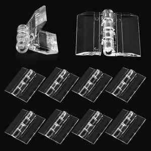 Clear Acrylic Hinges for Plexiglass, 10pcs, 30mm x 35mm | Plastic Cabinet Hinges, Tiny Piano Hinge, Small Box Hinges, Mini Folding Hinge Clear Acrylic Hinges for Plexiglass, 10pcs, 30mm x 35mm | Plastic Cabinet Hinges, Tiny Piano Hinge, Small Box Hinges, Mini Folding Hinge