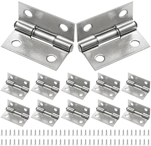12 Pack Butt Hinge 1 Inch Mini Hinges, Silver | 304 Stainless Steel Material, Small Cabinet Hinge, Folding Craft Hinges with Mounting Screws, For Boxes Gate Drawer 12 Pack Butt Hinge 1 Inch Mini Hinges, Silver | 304 Stainless Steel Material, Small Cabinet Hinge, Folding Craft Hinges with Mounting Screws, For Boxes Gate Drawer
