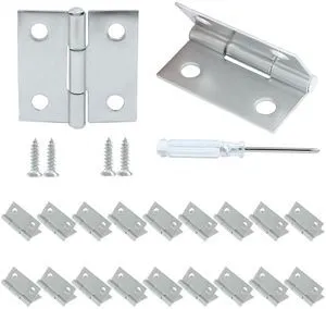 20 Pack 1 Inch Steel Butt Hinge, with Screws Craft DIY | Steel 0.8mm Rust Resistant, 4 Hole Stable, Smooth Silent Pin No Squeak, 25x25mm, Wood Box Jewelry Dollhouse 20 Pack 1 Inch Steel Butt Hinge, with Screws Craft DIY | Steel 0.8mm Rust Resistant, 4 Hole Stable, Smooth Silent Pin No Squeak, 25x25mm, Wood Box Jewelry Dollhouse