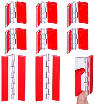 8 Pcs Plastic Hinges Acrylic Hinges Transparent Hing Small Hing with Stainless Steel Shafts Self-Adhesive Cabinet Hinge Foldable Hingess Tools for Cabinet Aquarium Lid Display Stand 8 Pcs Plastic Hinges Acrylic Hinges Transparent Hing Small Hing with Stainless Steel Shafts Self-Adhesive Cabinet Hinge Foldable Hingess Tools for Cabinet Aquarium Lid Display Stand
