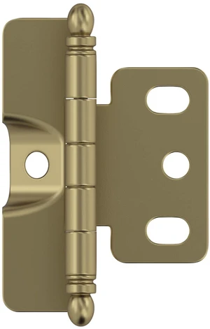 3/4" Full Wrap Golden Champagne Decorative Cabinet Hinge | Non-Self-Closing Steel Cabinet Hinge for Doors with 3/4" (19mm) Door Thickness; Full Inset, Full Wrap 3/4" Full Wrap Golden Champagne Decorative Cabinet Hinge | Non-Self-Closing Steel Cabinet Hinge for Doors with 3/4" (19mm) Door Thickness; Full Inset, Full Wrap