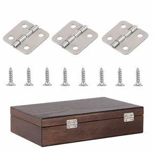 10Pcs Sliver Hinges, 180 Degree Rotation Mini Hinges with Screws for Wooden | Mini Sliver Hinges for Wooden Jewelry Box DIY Craft Cabinet Decorative (18x16mm/0.71x0.63in) 10Pcs Sliver Hinges, 180 Degree Rotation Mini Hinges with Screws for Wooden | Mini Sliver Hinges for Wooden Jewelry Box DIY Craft Cabinet Decorative (18x16mm/0.71x0.63in)