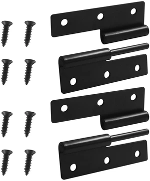 2.5 Inch Black Left Off Hinge, 2 Pack | Heavy Duty, H-Shaped, Left Handed, Slip Joint Flag Hinges, Butt Hinges 2.5 Inch Black Left Off Hinge, 2 Pack | Heavy Duty, H-Shaped, Left Handed, Slip Joint Flag Hinges, Butt Hinges