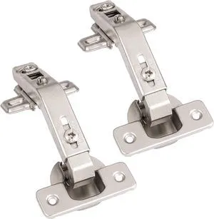 Lazy Susan Corner Cabinet Hinge, Satin Nickel - 2 Pack, 135 Degree | Self Closing Mechanism, For Kitchen Cabinet Doors, Includes Mounting Screws Lazy Susan Corner Cabinet Hinge, Satin Nickel - 2 Pack, 135 Degree | Self Closing Mechanism, For Kitchen Cabinet Doors, Includes Mounting Screws