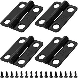 4PCS 1 Inch Black Stainless Steel Cabinet Hinges, Mini Folding Butt Hinges for Wood Door Wooden Box Small Crafts(25x19mm) 4PCS 1 Inch Black Stainless Steel Cabinet Hinges, Mini Folding Butt Hinges for Wood Door Wooden Box Small Crafts(25x19mm)
