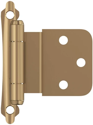 1 Pair 3/8" Inset Champagne Bronze Self-Closing Face Mount Hinge | Steel Cabinet Hinge for Kitchen, Bathroom and Furniture Doors, 3/8" (10mm) Inset, Self Closing, Face Mount 1 Pair 3/8" Inset Champagne Bronze Self-Closing Face Mount Hinge | Steel Cabinet Hinge for Kitchen, Bathroom and Furniture Doors, 3/8" (10mm) Inset, Self Closing, Face Mount