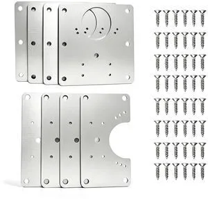 8Pcs Cabinet Hinge Repair Plate Kit, Hinge Fixing Brackets with Screws | Thickened Hinge Fixing Brackets, Cabinet Door Hinge Repair Plates for Kitchen Cupboard, Furniture Drawer & Wooden Cabinet 8Pcs Cabinet Hinge Repair Plate Kit, Hinge Fixing Brackets with Screws | Thickened Hinge Fixing Brackets, Cabinet Door Hinge Repair Plates for Kitchen Cupboard, Furniture Drawer & Wooden Cabinet