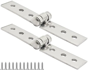 2PCS 3" Silver Folding Butt Hinges, Six-Hole Furniture Door and Window Hinge, Stainless Steel Cabinet Door Hardware with Screws 2PCS 3" Silver Folding Butt Hinges, Six-Hole Furniture Door and Window Hinge, Stainless Steel Cabinet Door Hardware with Screws