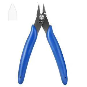 5 Inch Micro Wire Cutters, 1 Pack Precision Flush Cutters, Zip Tie Cutter | Sharp Small Flush Cut Pliers for Crafting, Floral, 3D Print, Jewelry Making, Plastic Models, Electronics, Blue 5 Inch Micro Wire Cutters, 1 Pack Precision Flush Cutters, Zip Tie Cutter | Sharp Small Flush Cut Pliers for Crafting, Floral, 3D Print, Jewelry Making, Plastic Models, Electronics, Blue