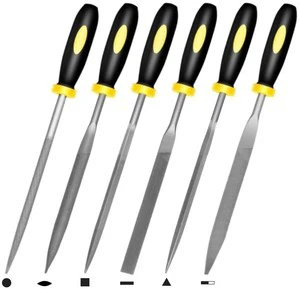 Mini Hand Files, 6pcs, Total 6.3in, Strength Alloy Steel Needle File Set, Small Metal File Tools for Detailed Tasks, Includes Round, Bi-Half Round, Flat, Square, Flat Warding, Triangular Mini Hand Files, 6pcs, Total 6.3in, Strength Alloy Steel Needle File Set, Small Metal File Tools for Detailed Tasks, Includes Round, Bi-Half Round, Flat, Square, Flat Warding, Triangular