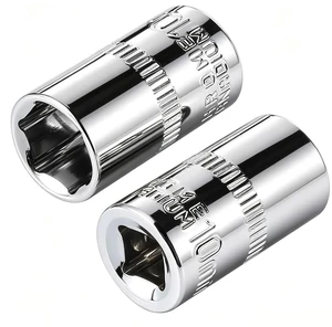 2Pcs Shallow Socket 1/4 Inch Drive 10mm socket 6 Point -CORROSION RESISTANCE 2Pcs Shallow Socket 1/4 Inch Drive 10mm socket 6 Point -CORROSION RESISTANCE