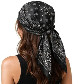 Women Paisley Hair Square Scarf 35.5", Silk Like Satin Sleeping Bonnet Wrap Nightcap Bandanas Square Scarf Headwear Women Paisley Hair Square Scarf 35.5", Silk Like Satin Sleeping Bonnet Wrap Nightcap Bandanas Square Scarf Headwear