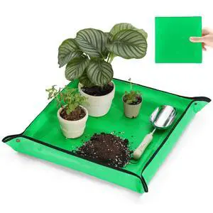 Waterproof Repotting Mat Super Thick for Potting Soil & Mix 26.8"x26.8" | Succulent & Cactus Soil Potting Mat - Durable Foldable Easy Clean - Mess-Free Indoor Plant Soil Gardening Essentials Waterproof Repotting Mat Super Thick for Potting Soil & Mix 26.8"x26.8" | Succulent & Cactus Soil Potting Mat - Durable Foldable Easy Clean - Mess-Free Indoor Plant Soil Gardening Essentials