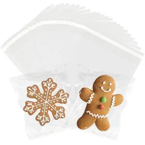 200PCS Cookie Bags 4x6 Inches Clear Self Sealing Cellophane Bags | Small Sealable Plastic Bags with Seal for Gift Giving, Packaging Candy, Snack, Treat, Products, Party Favors Food Business 200PCS Cookie Bags 4x6 Inches Clear Self Sealing Cellophane Bags | Small Sealable Plastic Bags with Seal for Gift Giving, Packaging Candy, Snack, Treat, Products, Party Favors Food Business