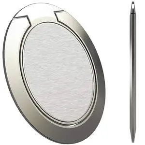 World's Slimmest Phone Ring Holder, Ultra Thin Cell Phone Ring Stand for Magnetic Car Mount Hook Compatible for iPhone Samsung Smartphone Accessories (Silver-Grey) World's Slimmest Phone Ring Holder, Ultra Thin Cell Phone Ring Stand for Magnetic Car Mount Hook Compatible for iPhone Samsung Smartphone Accessories (Silver-Grey)