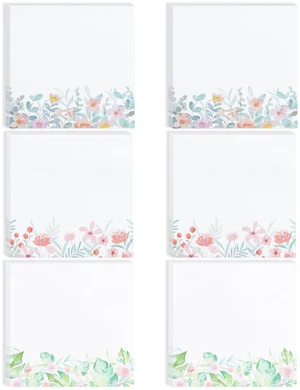 Wildflower Sticky Notes, 3"x3", 6 Pack, 300 Sheets | Untamed Flora Sticky Notes, Self-Stick Note Pads, Adorable Memo Pads for Journal, Planners, Office, School, Home Wildflower Sticky Notes, 3"x3", 6 Pack, 300 Sheets | Untamed Flora Sticky Notes, Self-Stick Note Pads, Adorable Memo Pads for Journal, Planners, Office, School, Home