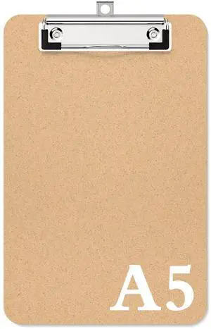 A5 Wood Clipboards, 5.5 x 8.5 Half Letter Size Clip Board | 3mm Thick MDF, 6 x 9 in Size for Classroom, Teachers, Student, Back to School, School & Office Supplies A5 Wood Clipboards, 5.5 x 8.5 Half Letter Size Clip Board | 3mm Thick MDF, 6 x 9 in Size for Classroom, Teachers, Student, Back to School, School & Office Supplies
