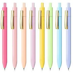 Ballpoint Pens 8 Packs,0.7mm Black Ink Pens, Smooth Writing | Retractable Pen for Journaling Bible School Office Supplies,Gifts for Women Ballpoint Pens 8 Packs,0.7mm Black Ink Pens, Smooth Writing | Retractable Pen for Journaling Bible School Office Supplies,Gifts for Women