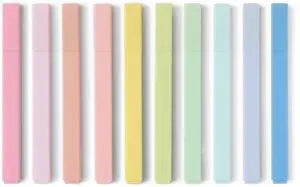 Pastel Bible Highlighters Set, No Bleed, Chisel Tip, Soft Pastel Colors, 10 Count Pastel Bible Highlighters Set, No Bleed, Chisel Tip, Soft Pastel Colors, 10 Count