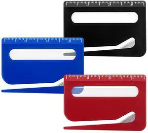 3 Pack Letter Opener Envelope Slitter, Credit Card Sized Mail Opener with Hidden Blade, Built in Ruler & Magnifier, Slim Envelope Cutter for Home Office Travel 3 Pack Letter Opener Envelope Slitter, Credit Card Sized Mail Opener with Hidden Blade, Built in Ruler & Magnifier, Slim Envelope Cutter for Home Office Travel