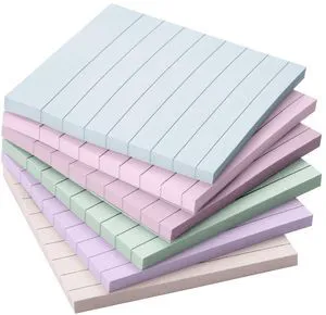 Lined Sticky Notes, 3" x 3", 6 Pads, 45 Sheets/Pad | Sticky Notes with Lines, Ruled Post Stickies, Memo Pads, Self-Stick Note Pad for Office, School, Home, Study Lined Sticky Notes, 3" x 3", 6 Pads, 45 Sheets/Pad | Sticky Notes with Lines, Ruled Post Stickies, Memo Pads, Self-Stick Note Pad for Office, School, Home, Study