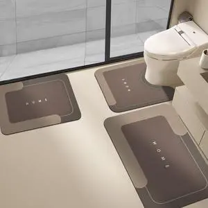 Absorbent Bath Mat, Quick Dry Bath Rug, Non-Slip, 3PCS, Brown | 3PCS Absorbent Bath Mat Magic Rug Sets; Quick Drying Bath Mat Non-Slip Floor Rug Rubber Backed for Bathroom Kitchen Shower Absorbent Bath Mat, Quick Dry Bath Rug, Non-Slip, 3PCS, Brown | 3PCS Absorbent Bath Mat Magic Rug Sets; Quick Drying Bath Mat Non-Slip Floor Rug Rubber Backed for Bathroom Kitchen Shower