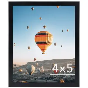 4x5 Picture Frame Black for Wall Hanging or Tabletop, Wall Mounting Horizontally or Vertically, 4 x 5 Wall Gallery Poster Photo Frame with Shatter Resistant Plexiglass, Black 4x5 Picture Frame Black for Wall Hanging or Tabletop, Wall Mounting Horizontally or Vertically, 4 x 5 Wall Gallery Poster Photo Frame with Shatter Resistant Plexiglass, Black
