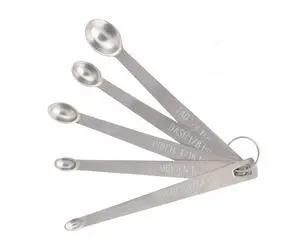 Mini Stainless Steel Measuring Spoons Set (Set of 5) Mini Stainless Steel Measuring Spoons Set (Set of 5)