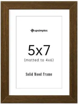 5x7 Picture Frame Solid Wooden, Nursery Decor, 1Pack Brown | 100% Solid Wood, Fit 4x6 with Mat and 5 x 6 Photo, Wall Decor or Tabletop Display, Safe For Nursery Kids Room 5x7 Picture Frame Solid Wooden, Nursery Decor, 1Pack Brown | 100% Solid Wood, Fit 4x6 with Mat and 5 x 6 Photo, Wall Decor or Tabletop Display, Safe For Nursery Kids Room