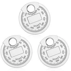 Gjinxi Spark Plug Gapper Measuring Tool Scaled from 0.020 to 0.100 Inch | Wire Spark Plug, Gap Gauge Tool, Universal Gapping Coin-Style Alloy, Adjustment Quick Check Read Maintenance, Car Accessories Gjinxi Spark Plug Gapper Measuring Tool Scaled from 0.020 to 0.100 Inch | Wire Spark Plug, Gap Gauge Tool, Universal Gapping Coin-Style Alloy, Adjustment Quick Check Read Maintenance, Car Accessories