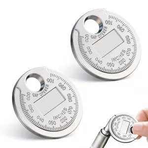 OLLBIT 2PCS Spark Plug Gapper,Spark Plug Measuring Tool,Scaled from .020" to .100",Zinc Alloy Portable Spark Plug Adjustment Tool,Gap Measuring Tool of Car Accessories (2 Pcs) OLLBIT 2PCS Spark Plug Gapper,Spark Plug Measuring Tool,Scaled from .020" to .100",Zinc Alloy Portable Spark Plug Adjustment Tool,Gap Measuring Tool of Car Accessories (2 Pcs)