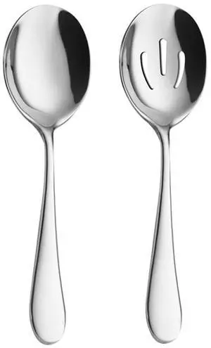 2 Pcs Stainless Steel Serving Utensil Set, Long Handle Serving Spoons | Slotted Spoons and Serving Spoons for Buffet, Banquet, Cooking,8.7 In,Flatware Serving Sets 2 Pcs Stainless Steel Serving Utensil Set, Long Handle Serving Spoons | Slotted Spoons and Serving Spoons for Buffet, Banquet, Cooking,8.7 In,Flatware Serving Sets