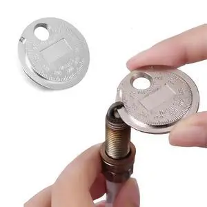 Tioollev Spark Plug Measuring Tool, Zinc Alloy Measuring Wire Spark Plug Gap Gauge Tool Scaled from 0.020" to 0.100", Portable Spark Plug Adjustment Tool, Gap Measuring Tool Car Accessories (1PCS) Tioollev Spark Plug Measuring Tool, Zinc Alloy Measuring Wire Spark Plug Gap Gauge Tool Scaled from 0.020" to 0.100", Portable Spark Plug Adjustment Tool, Gap Measuring Tool Car Accessories (1PCS)