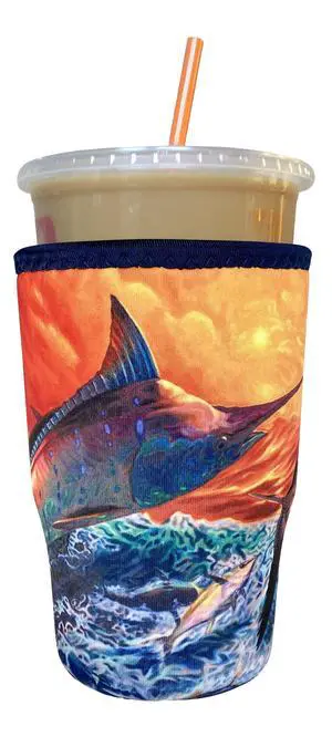 Koverz Iced Coffee Sleeve, Insulated Neoprene Cup Sleeve, Fits a 32 Oz. Coffee Cup, Washable and Reusable, Iced Coffee Accessories, Large Reflective Chaos by Jason Mathias Koverz Iced Coffee Sleeve, Insulated Neoprene Cup Sleeve, Fits a 32 Oz. Coffee Cup, Washable and Reusable, Iced Coffee Accessories, Large Reflective Chaos by Jason Mathias