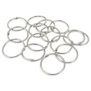 2 Inch (15 Pack) Loose Leaf Binder Book Rings, with Metal Nickel Plated for Key,and Index Cards, for School, Home, or Office, Silver 2 Inch (15 Pack) Loose Leaf Binder Book Rings, with Metal Nickel Plated for Key,and Index Cards, for School, Home, or Office, Silver