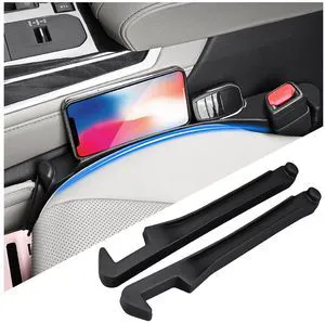 2PCS Car Seat Gap Filler,Upgraded 3 in 1 No Drop Seat Guard for Cars with Hook and Car Phone Holder Design,Universal Cars Seats Spacer Gap Filler for Double-Sided Use 2PCS Car Seat Gap Filler,Upgraded 3 in 1 No Drop Seat Guard for Cars with Hook and Car Phone Holder Design,Universal Cars Seats Spacer Gap Filler for Double-Sided Use