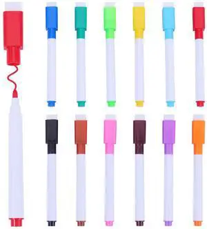 12 Pcs Magnetic Dry Erase Markers, Fine Tip Point Whiteboard Markers with Erases White Board Dry Markers for Teachers Office School Supplies 12 Pcs Magnetic Dry Erase Markers, Fine Tip Point Whiteboard Markers with Erases White Board Dry Markers for Teachers Office School Supplies