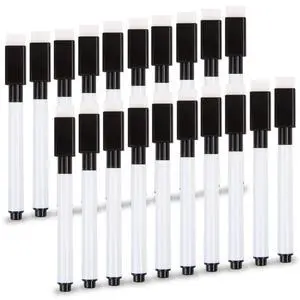 20Pcs Black Magnetic Dry Erase Markers, Small Dry erase Markers Fine Point Tip WhiteBoard Markers for Kids Teachers Office School Supplies 20Pcs Black Magnetic Dry Erase Markers, Small Dry erase Markers Fine Point Tip WhiteBoard Markers for Kids Teachers Office School Supplies