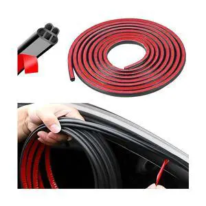 Ywdiml Car Door Seal Strip, 32.8FT Double Layer 5-Hole Rubber Noise Insulation Vehicle Weather Stripping, Self-Adhesive Soundproof Auto Door Window Seal Strip, Universal for RV Truck Sedan Ywdiml Car Door Seal Strip, 32.8FT Double Layer 5-Hole Rubber Noise Insulation Vehicle Weather Stripping, Self-Adhesive Soundproof Auto Door Window Seal Strip, Universal for RV Truck Sedan
