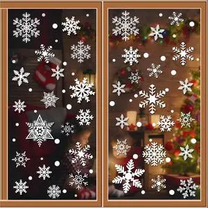 Snowflakes Window Clings, 449PCS Christmas Winter Decorations Stickers | White Snowflakes Window Decals, Holiday New Year Xmas Party Supplies, Ornaments for Frozen Wonderland Door Decor, 10 Sheets Snowflakes Window Clings, 449PCS Christmas Winter Decorations Stickers | White Snowflakes Window Decals, Holiday New Year Xmas Party Supplies, Ornaments for Frozen Wonderland Door Decor, 10 Sheets