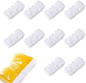 Vacuum Sealer Bag Clip, 10 Pack PP Reusable Food Storage Sealing Clips | PP Material, 10 Sealing Clips, Reusable Design, Compact 1.18-Inch, Easy Slide Grip, Airtight Seal, Strong Clamping Force Vacuum Sealer Bag Clip, 10 Pack PP Reusable Food Storage Sealing Clips | PP Material, 10 Sealing Clips, Reusable Design, Compact 1.18-Inch, Easy Slide Grip, Airtight Seal, Strong Clamping Force