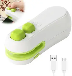 Mini Bag Sealer,2025 Upgraded 2 in 1 Mini Bag Sealer,Rechargeable Handheld Bag Sealer with Cutter and Magnet for Snack Plastic Bags Food Storage Travel (white) Mini Bag Sealer,2025 Upgraded 2 in 1 Mini Bag Sealer,Rechargeable Handheld Bag Sealer with Cutter and Magnet for Snack Plastic Bags Food Storage Travel (white)