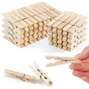 30 PCS Clothes Pins, 2.9 Inch Wooden Clothespins, Heavy Duty Clothes Line Clips for Drying Laundry, Rust Resistant Clothes Clip for Hanging Pictures 30 PCS Clothes Pins, 2.9 Inch Wooden Clothespins, Heavy Duty Clothes Line Clips for Drying Laundry, Rust Resistant Clothes Clip for Hanging Pictures